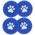 thumbnail image 1 of 4pcs PVC Paw Car Coaster Auto Insert Coaster Car Interior Car Cup Holder Coasters, 1 of 9