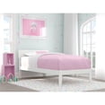 thumbnail image 1 of AFI Boston Solid Wood Twin Size Modern Platform Bed in White, 1 of 6
