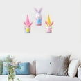 thumbnail image 2 of Happy Easter Day Bunny Gnome Wall Sticker PVC Self-Adhesive Removable Spring Home Decor for Bedroom Living Room (2 Sets), 2 of 6