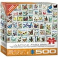thumbnail image 1 of Sellos vintage Puzzle EuroGraphics EURHR con mariposas, 500 unidades, 1 of 3