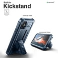 thumbnail image 2 of Dexnor for iPhone 11 Case, [Built in Screen Protector and Kickstand] Heavy Duty Military Grade Protection Shockproof Protective Cover for iPhone 11, 6.1 inch Navy Blue, 2 of 6
