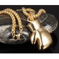thumbnail image 4 of Chaîne de Gant de Boxe en Acier Inoxydable Punk pour Hommes et Femmes, Pendentif Collier, Doré (Hommes), 4 of 6