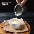 thumbnail image 2 of EHOMEA2Z Campana de acero inoxidable para crema, café expreso, jarra para espuma, taza Latte Art (2 3 oz), 2 of 5