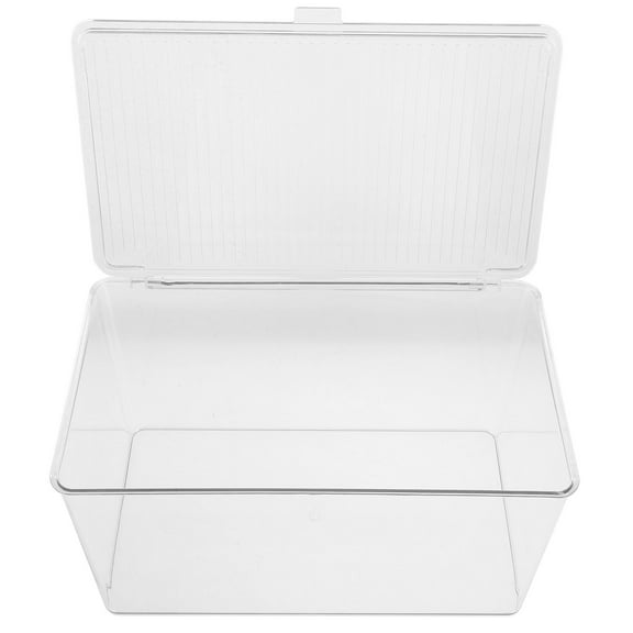 SWETRACE Flat Storage Bins with Lids for Minimalist Style 1Pack
