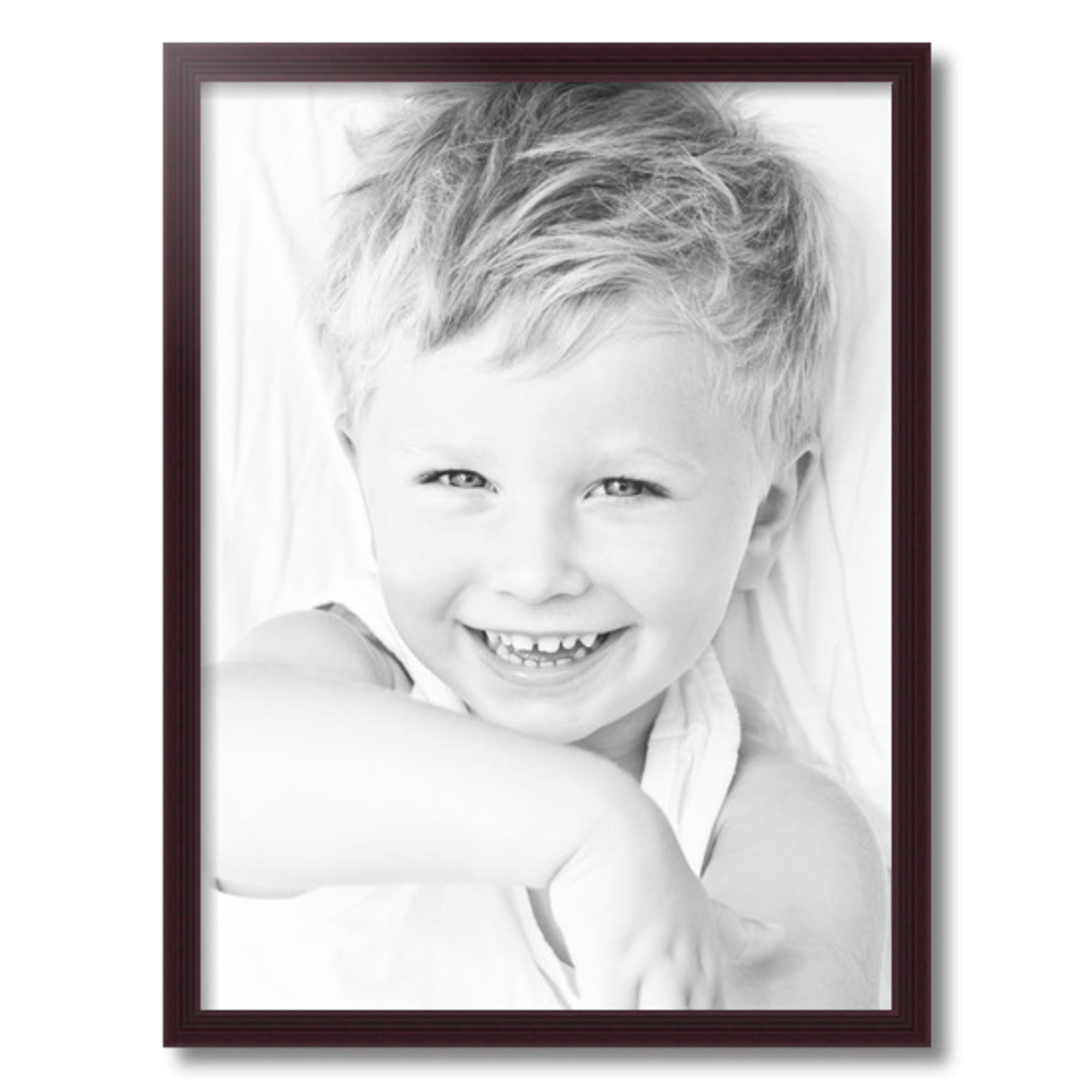 ArtToFrames 18" x 24" Brown Picture Frame, 18x24 inch Red Wood Poster Frame (WOM-4092)