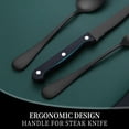 thumbnail image 4 of YFBXG 48-Piece Matte Black Stainless Steel Flatware Set with Black Handles (Service for 8), 4 of 9