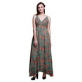 thumbnail image 1 of Bimba Floral Printed Women Long Maxi BeachDressStrappy Summer Resort Wear-Large, 1 of 1
