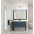 thumbnail image 2 of Vertex Collection Four-Light Brushed Gold Etched White Glass Contemporary Bath Light, 2 of 15