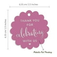 thumbnail image 6 of Inkdotpot Silver Foil Paper Hang Tags Thank You For Celebrating With Us Bridal Shower-Baby Shower-Retirement-Wedding-Birthday Favor Tags 50 Pieces, 6 of 7