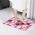 thumbnail image 4 of Pink Halloween Ghosts with Boo Flannel Non Slip Door Rugs,Washable Door Mats Indoor,Decorative Door Mats,Dirt-Resistant and Absorbent Doormat for Entrance,Bedroom,Kitchen,Bathroom,31.5x17in(80x43cm), 4 of 4