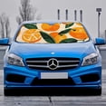 thumbnail image 2 of Awypu Oranges Leaves Pattern Car Sun Shade Windshield - Prevent Your Car from Sun Heat & Glare - Vehicle SUV Truck Protector 55.12*29.92 in, 2 of 7