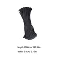 thumbnail image 2 of HAMPPLIES 1Pc Black Nylon Paracord Rope Strong Lightweight for Bracelets Lanyards and Camping Gear, 2 of 8