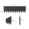 thumbnail image 2 of KFFKFF Metal Garden Border, 4 Sets 40 x 12 inches Resilient Steel Landscape Divider, Flexible Lawn Boundary, Robust Pathway Separator, Simple to Set Up, Ideal for Flower Bed and Yard in Black, 2 of 9