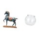 thumbnail image 5 of Escultura De Caballo De Pie Para Escritorio, Sala De Estar, Estantería, Decoración Con Pecera Pequeña Transparente, Acuario, Jarrón, Adorno De Mesa Para Oficina, Hogar, Plantas, Decoración, 5 of 8