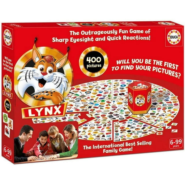 Educa Lynx 400 Imágenes Juego de Observación y Atención - Juego familiar para mayores de 6 años
