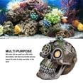 thumbnail image 4 of Aquarium Decoration, Stylish Compact Head Skeleton Skull Ornament Exquisute Resin Multi Purpose Durable  For Fish, 4 of 8