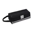 thumbnail image 6 of Hvmvliv Double-layer Cloth Pencil Case Large Capacity Double Zipper Portable Pen Bag with Handle for Students Office, 6 of 6