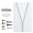 thumbnail image 2 of MasteelfCA 24 Sets Zipper Sliders Metal Zipper Bottom Sliders Retainer Insertion Pin Zipper Stoppers Repair DIY Sewing Replacements Mixed, 2 of 8