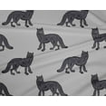 thumbnail image 4 of oneOone Polyester Lycra Fabric Fox Block Printed Craft Fabric BTY 56 Inch Wide, 4 of 4