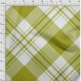 thumbnail image 4 of oneOone Cotton Cambric Green Fabric Tartan Craft Projects Decor Fabric Printed By The Yard 56 Inch Wide, 4 of 4