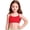 B1-Watermelon Red324, variant on Hihipz Little Girl's Tankini Top Solid Color Spaghetti Strap Quick Dry Swimwear