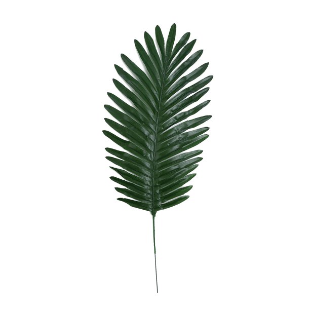 Hoja de plantas artificiales de palma para el hogar Cocina Fiesta Arreglo de flores Decoraciones de boda, Faux Large Tropical Palm Leaves Imitación de helechos