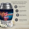 thumbnail image 7 of MUKTIVE Flamingo Urns for Human Ashes Men - Urns for Ashes Adult Mother - Purple Adults Urn for Burial Women - 10 Inch Large Urn for Male & Female, 7 of 7