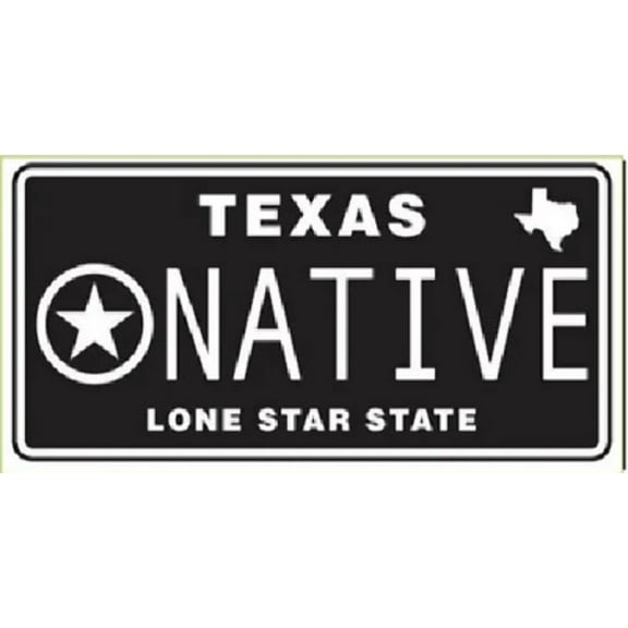 TEXAS NATIVE LONESTAR STATE TACTICAL BLACK Vinyl Decal Bumper Sticker