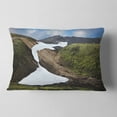 thumbnail image 2 of Designart White Spots Snowfields In Gullies - Landscape Printed Throw Pillow - 12x20, 2 of 5