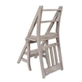 thumbnail image 3 of AFD Home Mystique Gray Library Chair Stepladder, 3 of 5