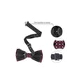thumbnail image 3 of INSPIRE CHIC Men's Polka Dots Bow Ties Pre-Tied Bowknot for Wedding Business Wine Red, 3 of 5