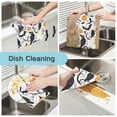 thumbnail image 2 of Hand Drawn Halloween 6 Pack Kitchen Cleaning Cloths 11'' x 11'', Super Absorbent, Soft Double Layer Plush for Dish and Surface Cleaning, 2 of 9