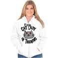 thumbnail image 4 of Crazy Cat Lady in Training Funny Cute Zip Hoodie Sweatshirt Women Brisco Brands M, 4 of 6