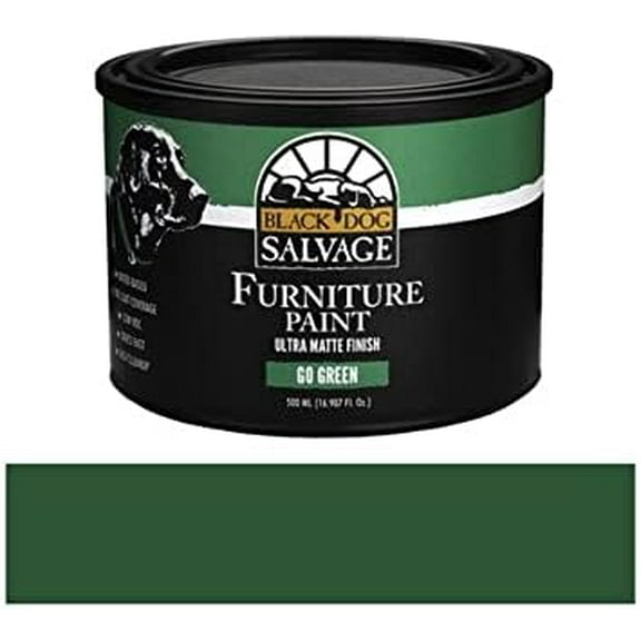 Furniture Paint "Go Green" Emerald Green, Matte, Pint Plus