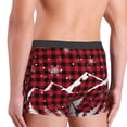 thumbnail image 5 of Kll Christmas Tree Buffalo Plaid Men'S Cotton Boxer Briefs Underwear-Medium, 5 of 9