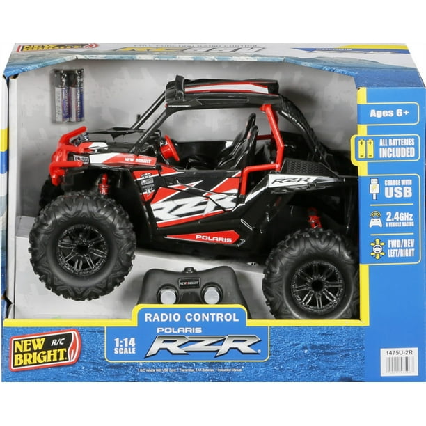 Auto de Control Remoto New Bright Polaris RZR Rojo 1:14
