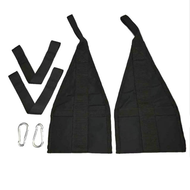 Hanging Gym Ab Straps, Tightening Core Abdominal Muscles, Leg Raises, Crunches, Low-Impact Exercises, Adjustable Length and Padded Support