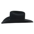 thumbnail image 2 of Stetson Men's 4X Powder River Felt Pinch Front Cowboy Hat Black, 7 1/4, 2 of 4