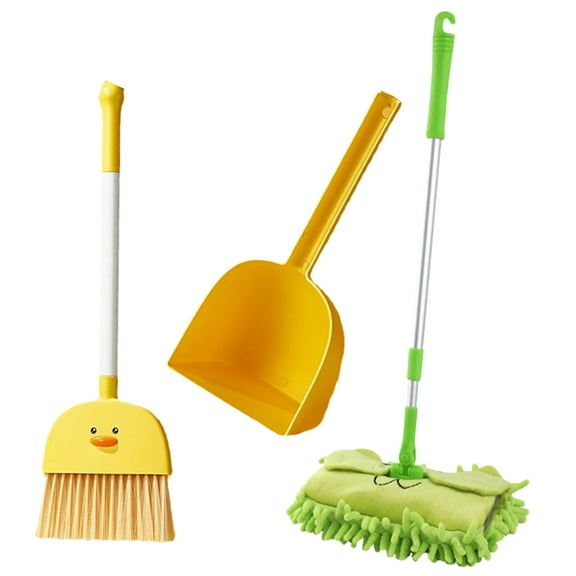 Kid Housekeeping Helper Broom Toy Play and Mop Dustpan Child