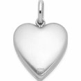 thumbnail image 4 of Sterling Silver Rhodium-Plated 20mm Footprints Heart Swing Locket (29 X 19.5) Made In Hong Kong -Jewelry By Sweet Pea, 4 of 8