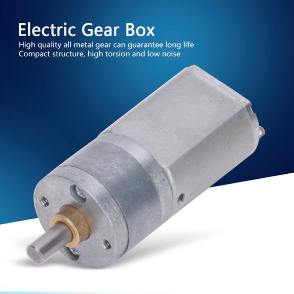 High-Performance DC Gear Motor with All-Metal Reduction Gearbox, 20mm Outer Diameter, 300RPM Speed, and 12V Power Supply for Enhanced Durability and Efficiency