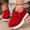 Red, variant on Cameland Women's Fashion Loafers Lace-Up Front Wedge Heel Casual Shoes Work Shoes