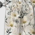thumbnail image 4 of Designart "Blue White Daffodil Unity" Floral Blackout Curtain Single Panel, 4 of 4
