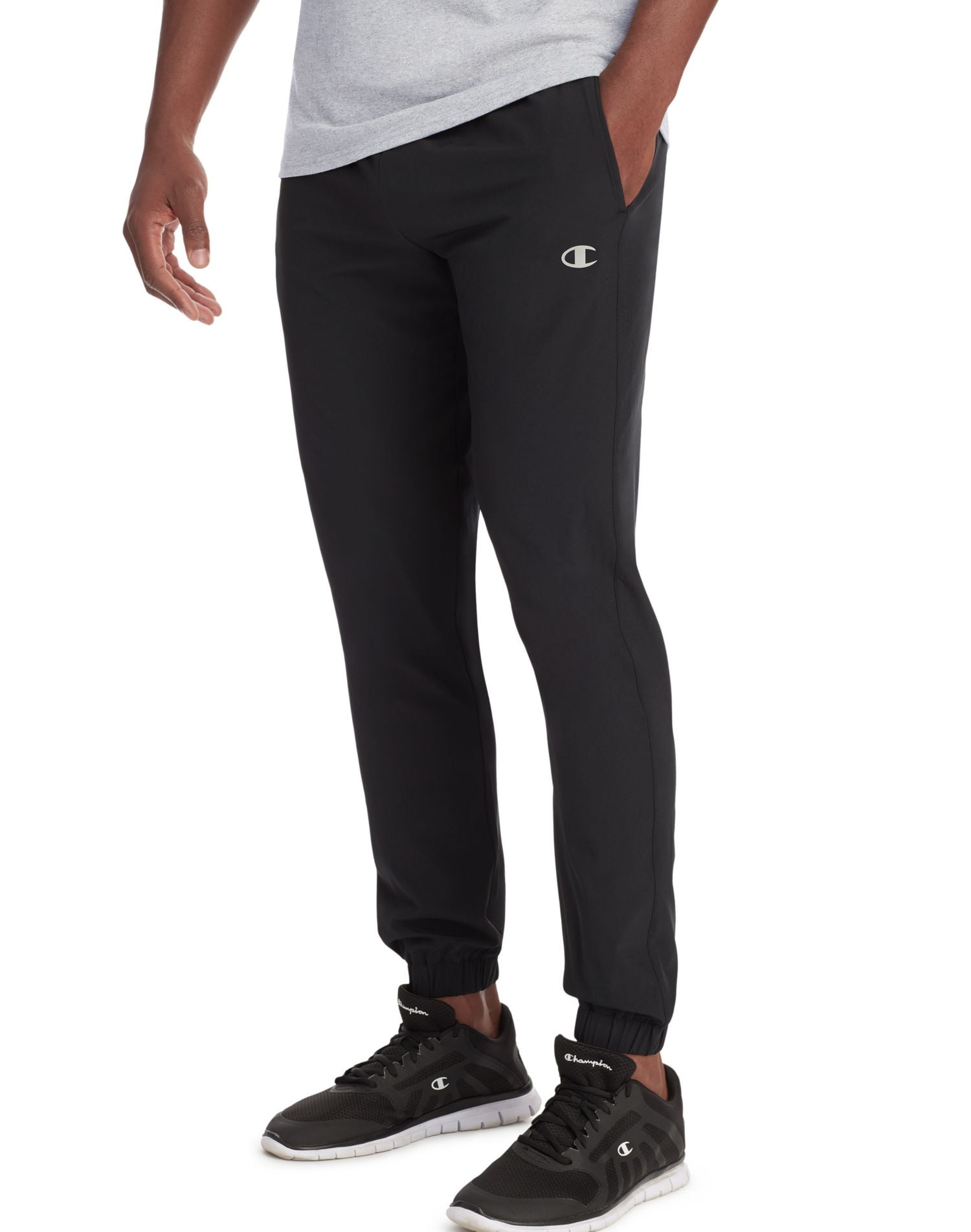Champion Mens Training Joggers, S, Stealth
