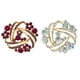 thumbnail image 5 of Broche Pasadores Glitter Pechor de la Aleación de Zinc con un patrón de flores de cristal Regalos para las mujeres Joyas femeninas Ropa Accesorio AB Crystal Inevent AP004687-02, 5 of 7