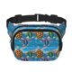 thumbnail image 1 of Fotbe Little Sea Turtles Cangurera Cuadrada con Estampado de Doble Capa, Bolsa de Cintura Ajustable Mini para Hombres y Mujeres, 1 of 9