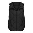 thumbnail image 5 of Gaexia Vest for Women Trendy,Lightweight Thermal Quilted Hooded Vest Sleeveless Coat Loose Fit Gilet for Autumn Winter Seasons, 5 of 5