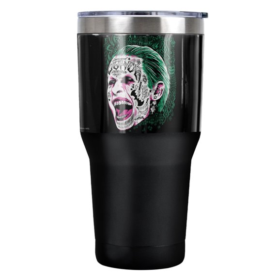 Suicide Squad Prince Portrait Stainless Steel Tumbler 30 oz Coffee Travel Cup, Vacuum Insulated & Double Wall with Leakproof Sliding Lid