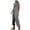 Gray, variant on gakvbuo Jumpsuit For Women With Pockets Button V-Neck Sleeveless Suspender Hooded Long Pant Romper Jumpsuit Rompers Overalls Sports Cuffed Pants Tapered Pants