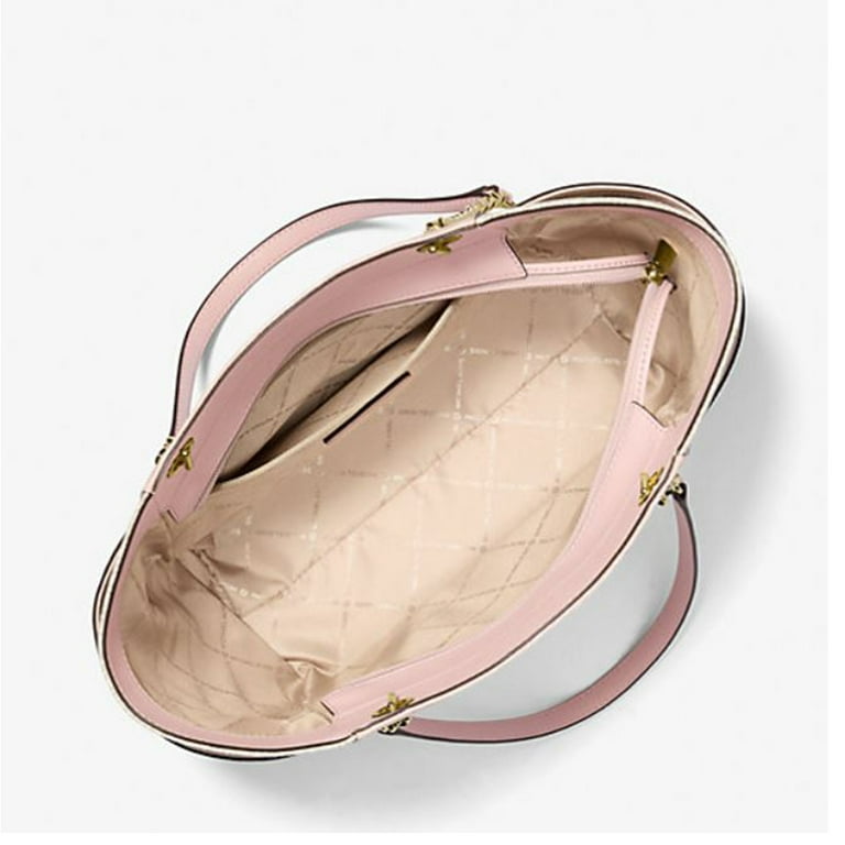 Michael Kors Jet Set Large Tote Bag, Color-Block Navy, Signature